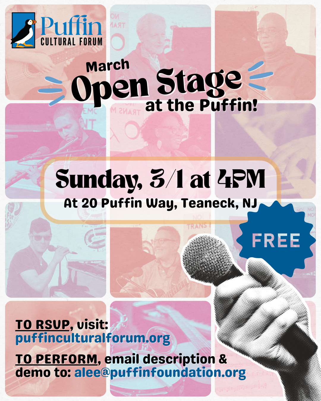 MarchOpenStage_IGFlyer-3 - The Puffin Cultural Forum